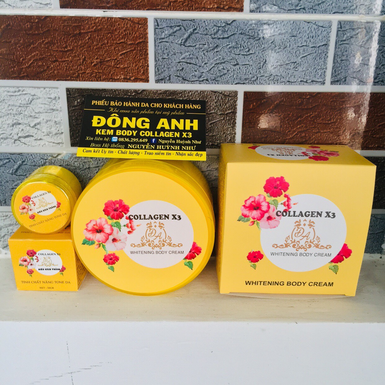 Kem Body collagen X3 mỹ phẩm Đông Anh và kích trắng X3 Đông Anh