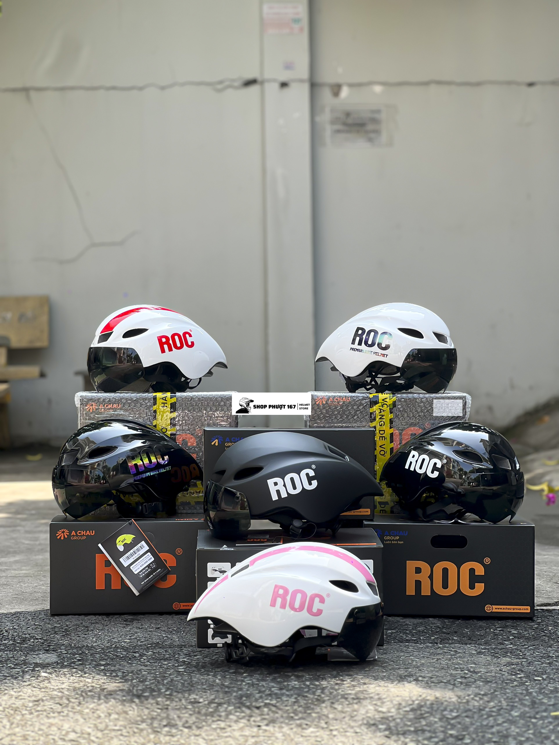 Nón roc r16 đuôi nhọn giống mũ poc 01 chính hãng 2023