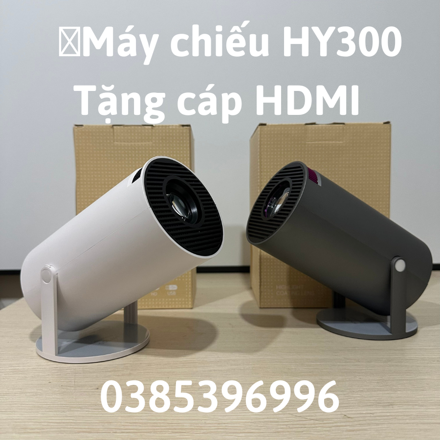 Máy chiếu mini hy300 hd 720p android 11.0 độ sáng 8000 lumen - 150 ansi bh 12 tháng