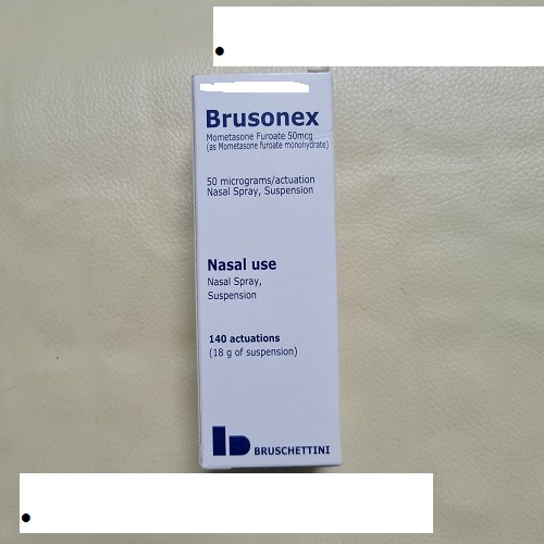 Brusonex 50mcg hộp 1 lọ 18g nhap khau Pháp cho người viêm mũi dị ứng