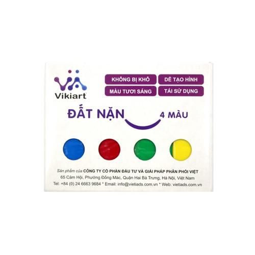 Đất nặn 4 màu Vikiart