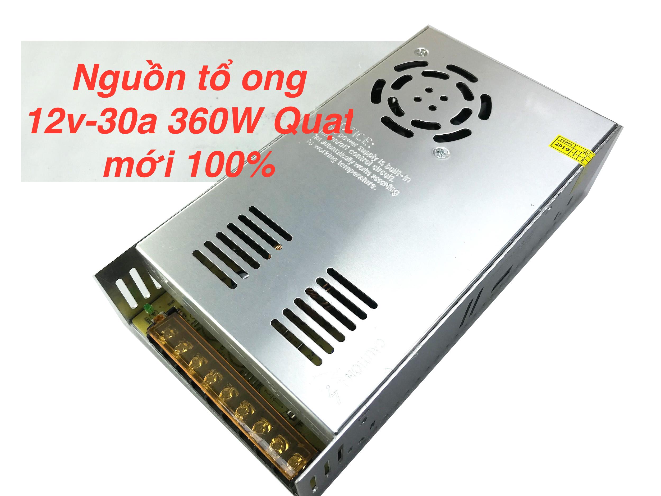 Nguồn tổ ong 12V 30A loại tốt-Bảo hành 12 tháng