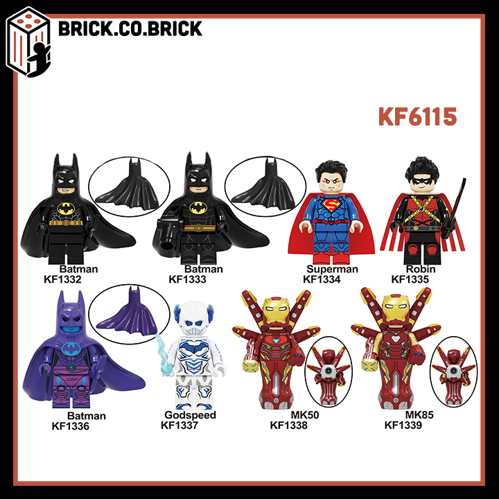 KF6115 - Đồ Chơi Lắp Ráp Mô Hình Sáng Tạo - Minifigure Và Marvel-Dc- Siêu Anh Hùng Batman Godspeed