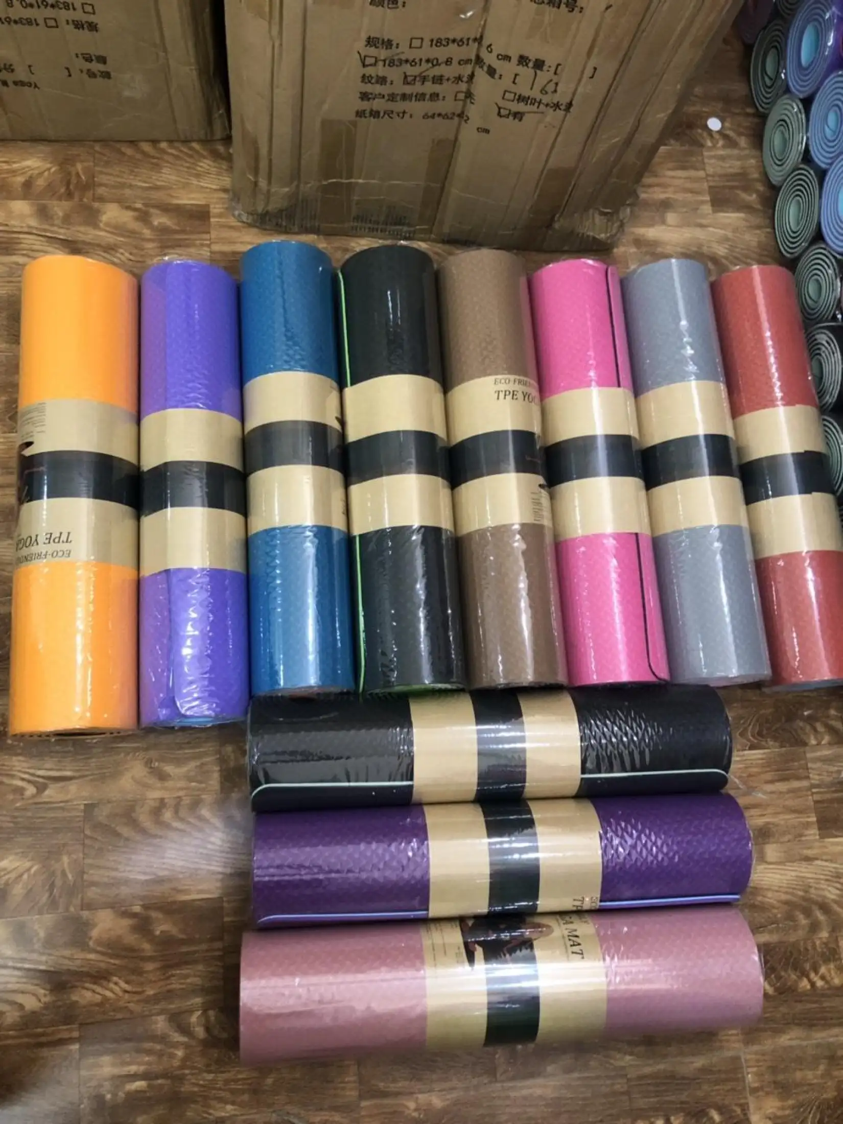 Thảm tập YOGA TPE Cao Cấp 2 lớp- 6mm dộ bám cao , chống trơn trượt, tặng Bao Đựng Thảm Tập Yoga 6