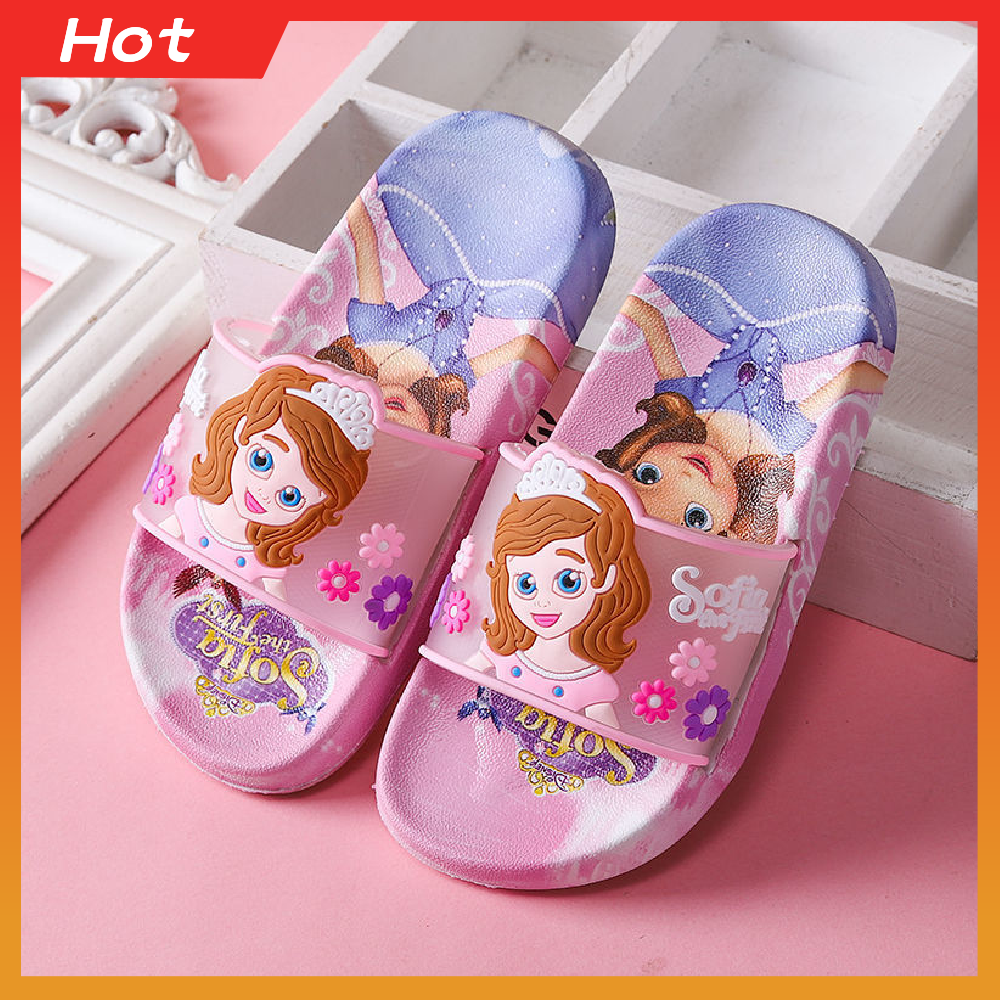 [] Dép Quai Ngang Cao Su Công Chúa Hoạt Hình Cho Bé, Siêu ề Siêu  Full Size Đại 31-35