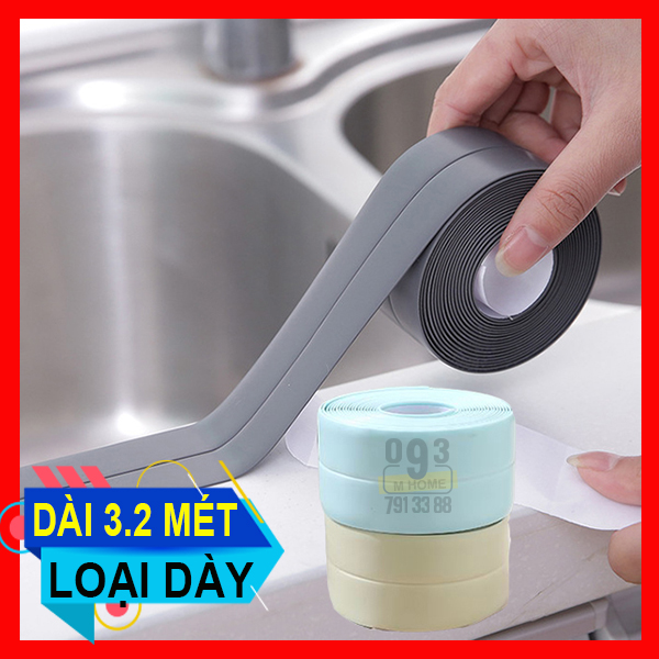 Băng Keo Dán Góc Tường Nhà Tắm Nhà Bếp Chống Thấm Nước Dài 3.2 mét x Rộng 3.8cm