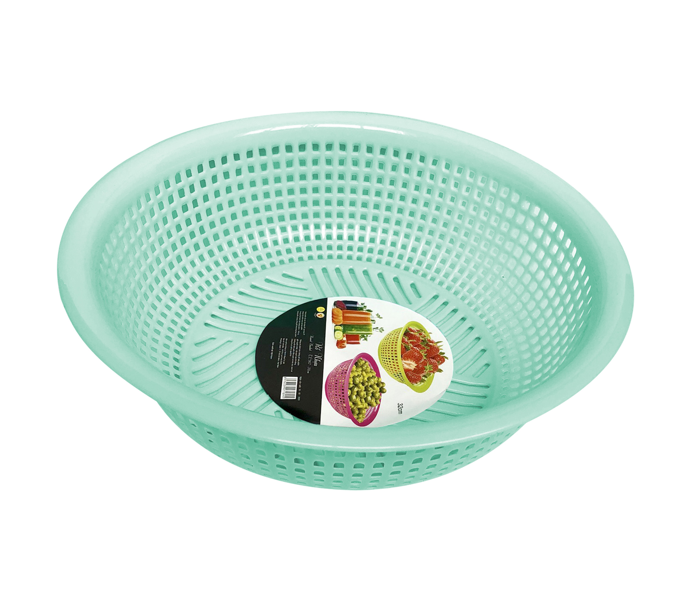 Rổ nhựa tròn TỰ LẬP TL935 - 26.5 X 26.5 X 10 cm