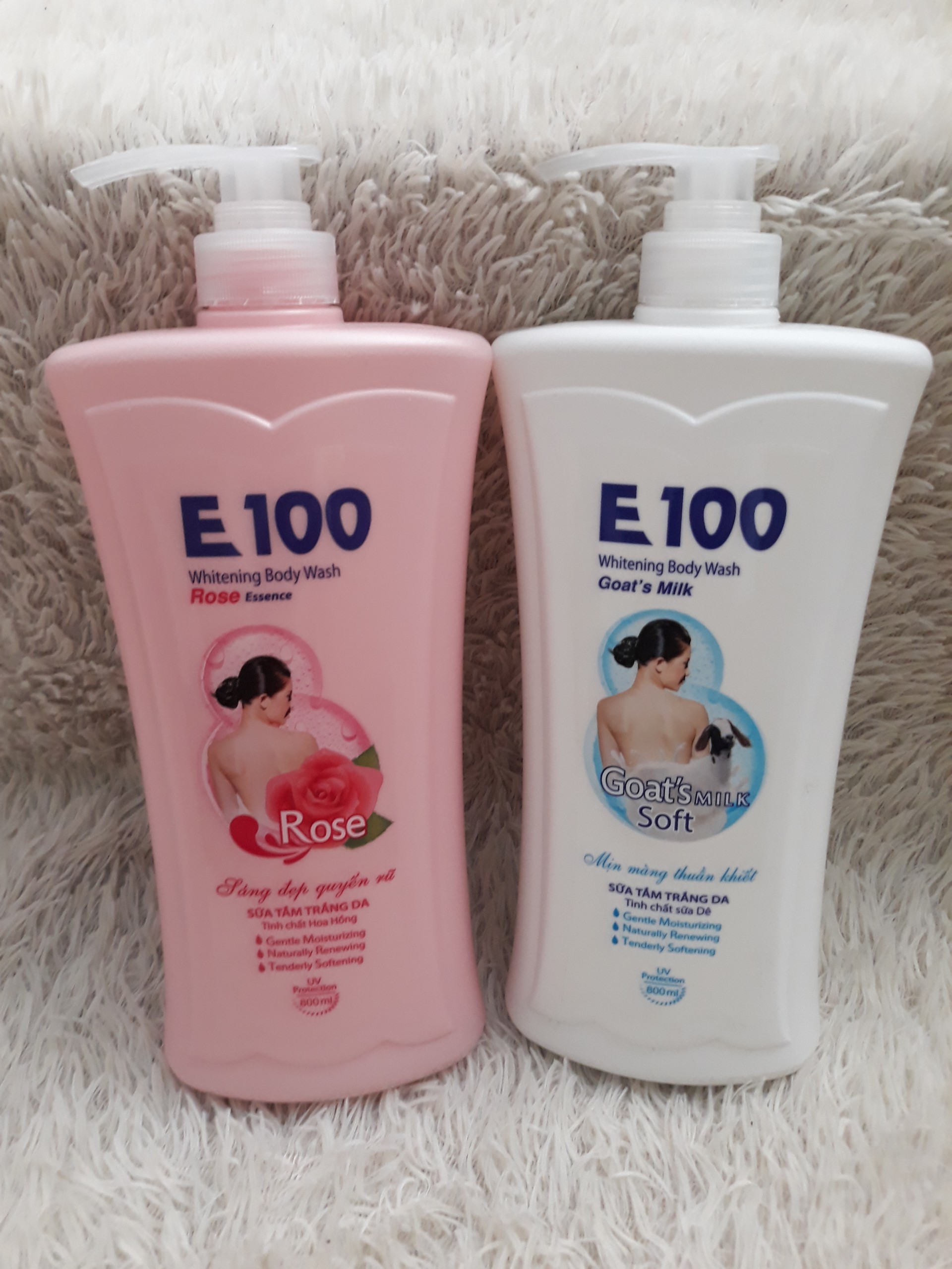 [HCM]Sữa tắm E100 sạch da và se khít lỗ chân lông trắng sáng  ẩm mịn tự nhiên