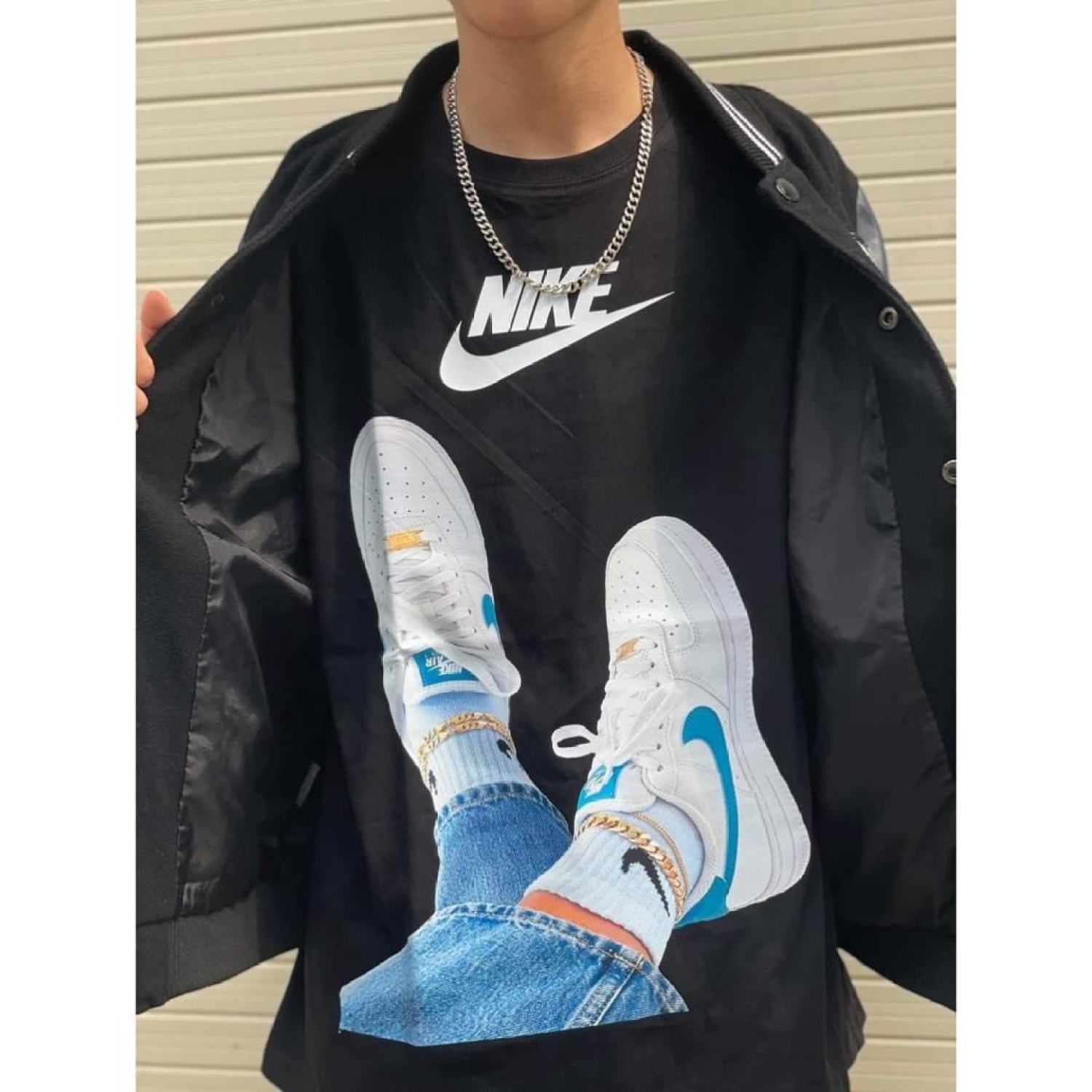 Áo thun n.i.k.e custom hàng cao cấp cotton 100%