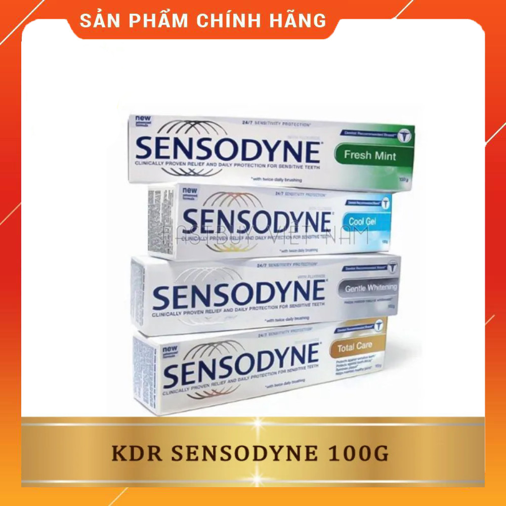 Combo 6 Tuýp Kem đánh răng sensodyne chống ê buốt thái lan 100g