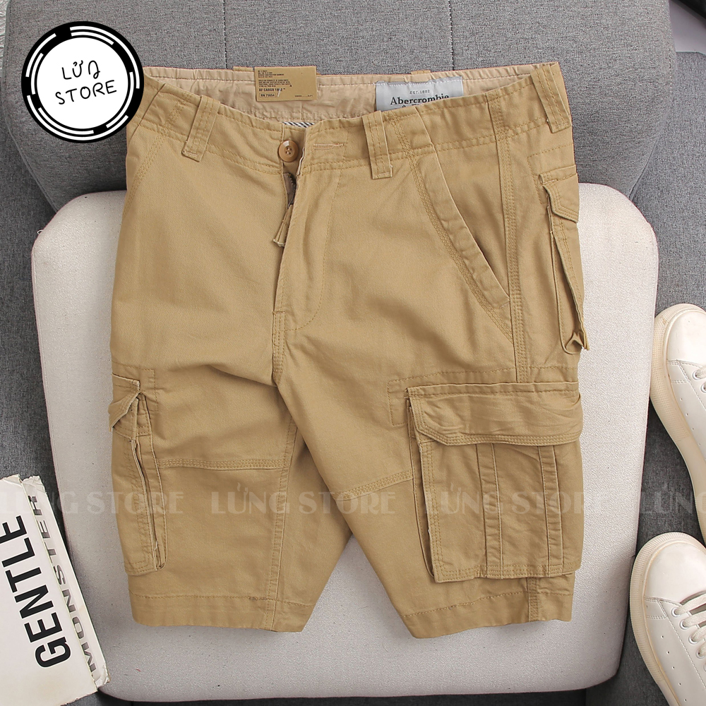 Quần short nam kaki túi hộp LỬNG STORE màu vàng - AB17