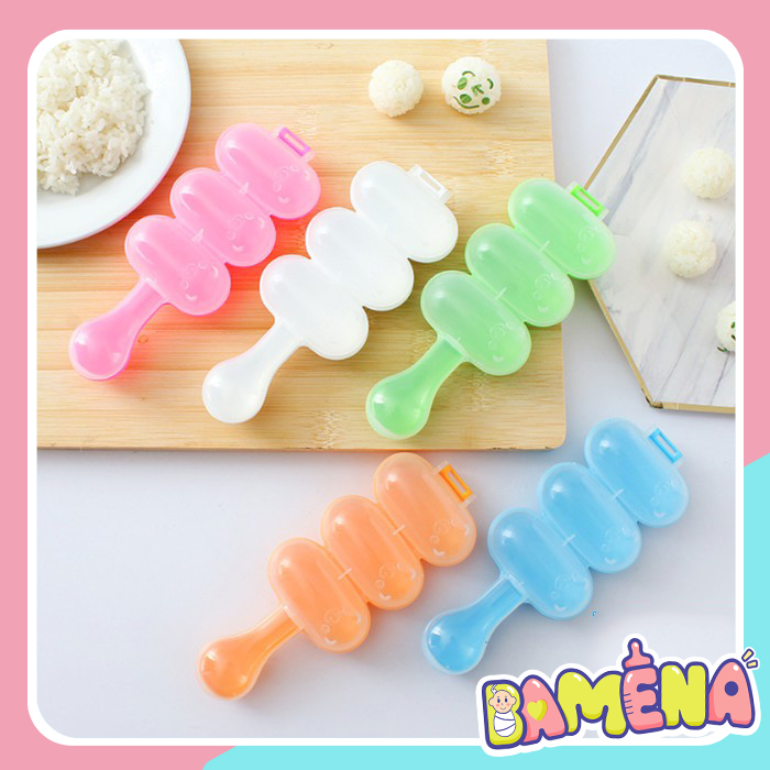 Khuôn lắc cơm kèm thìa cho bé ăn dặm DC03