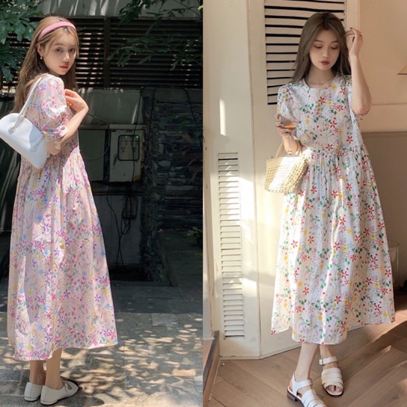 Váy đầm vải thô hoa nhí  Shopee Việt Nam