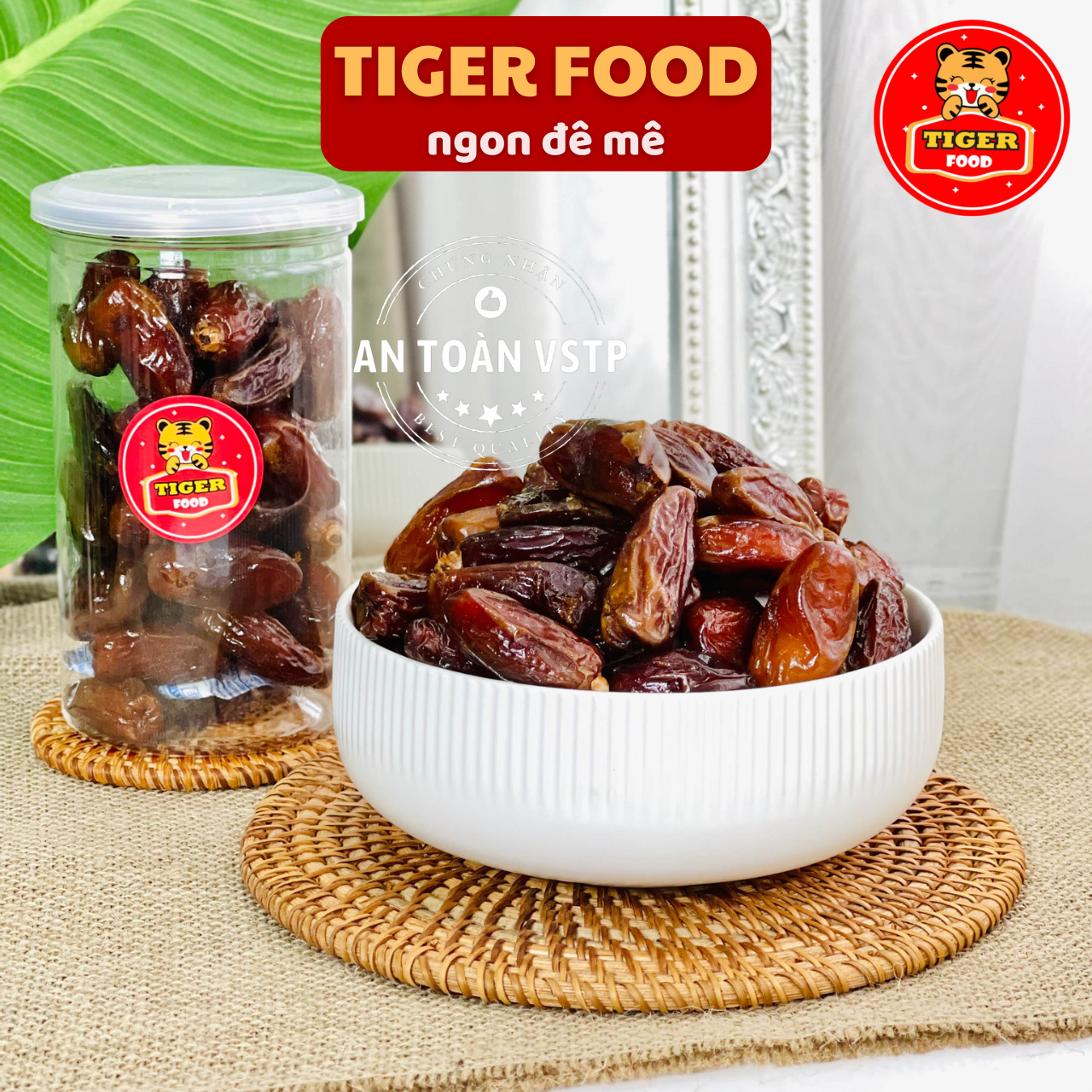 Chà là sấy sẻo 400g loại 1 tiger food chà là trung đông dẻo cao cấp ngon - sạch - quà tết 2023