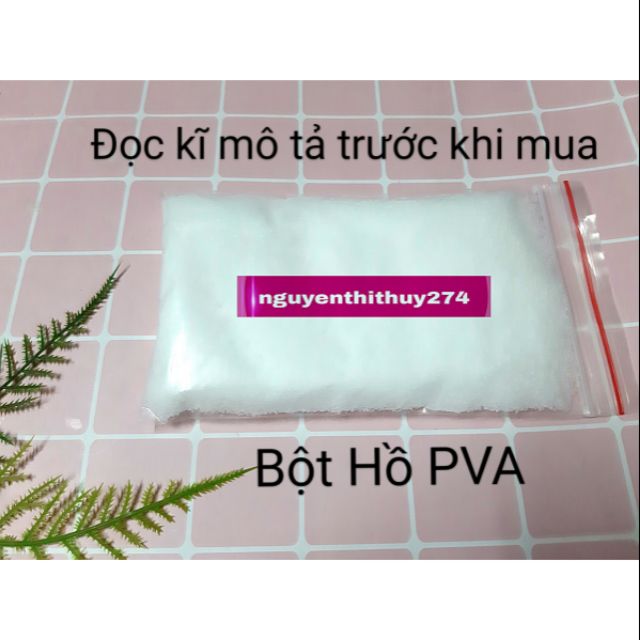 100g bột hồ pva nấu keo trong