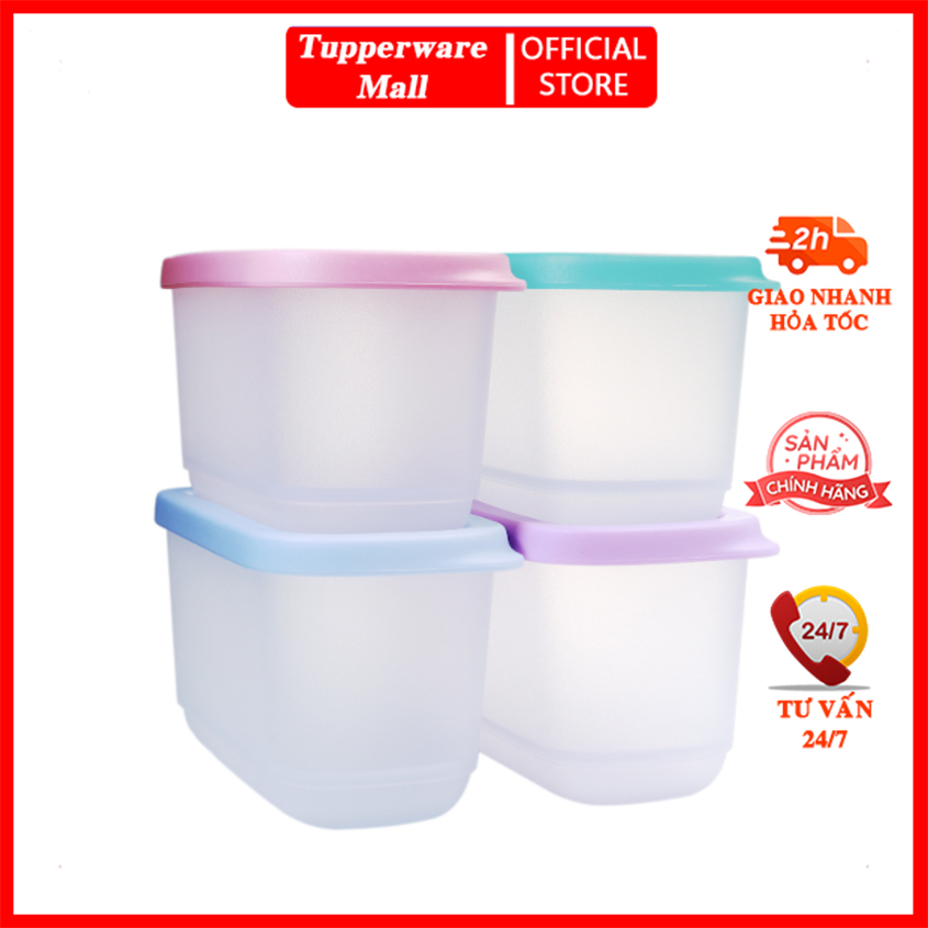 Bộ hộp Mini Rectangular 250ML Tupperware (4 hộp)