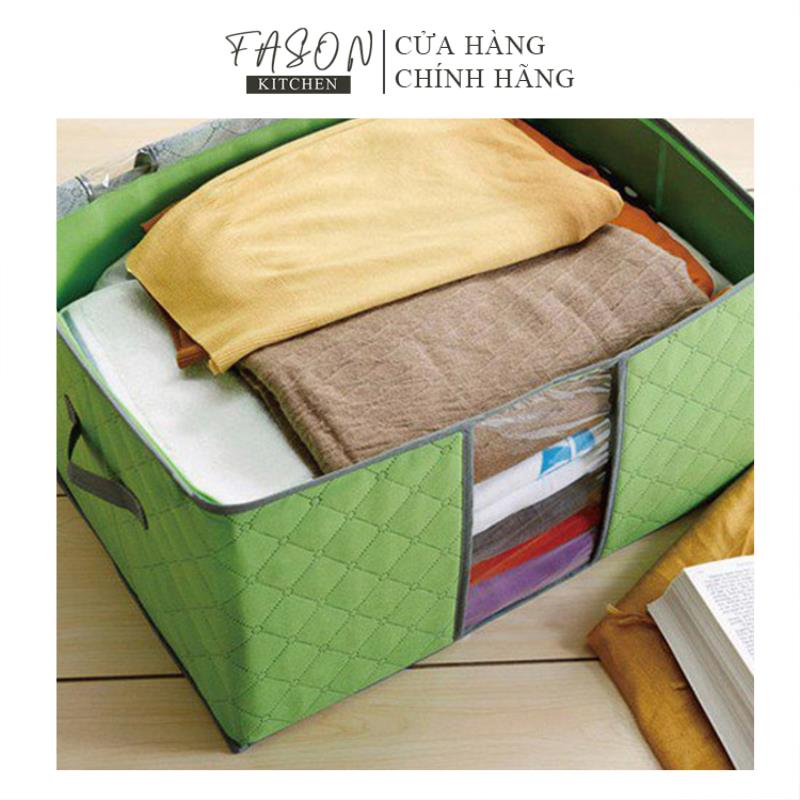 Set 3 Túi Vải Đựng Chăn Mền Gối, Quần Áo Cỡ Lớn Tiện Dụng-Màu Ngẫu Nhiên - FASONKITCHEN