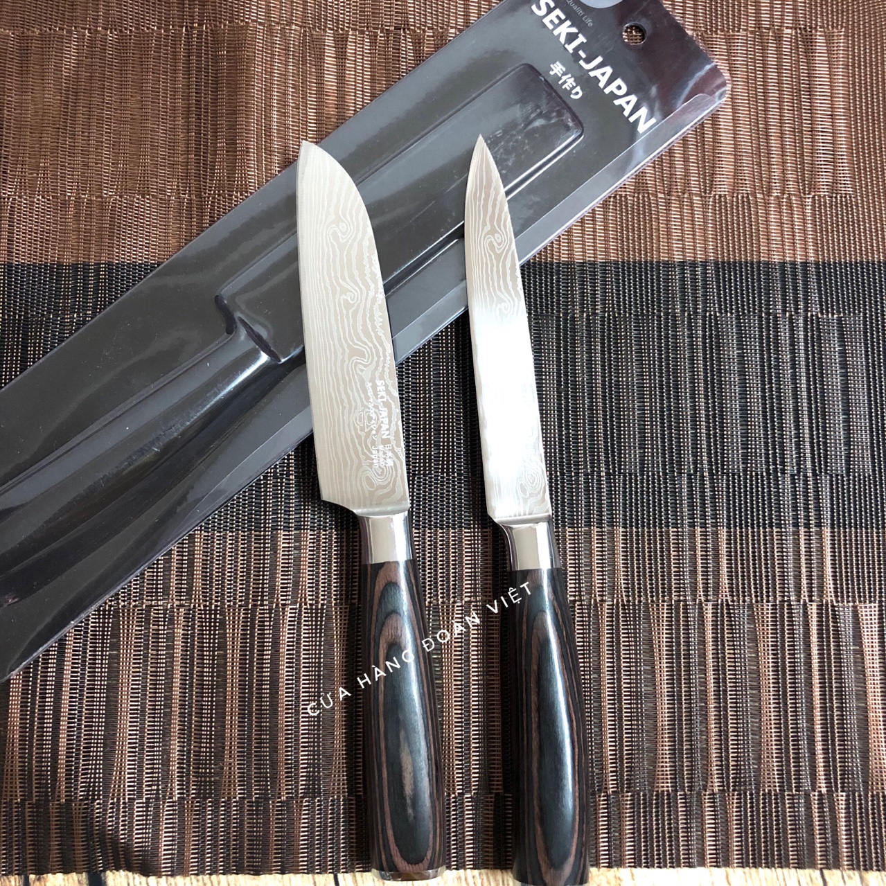 D1- dao seki vân hoa - dao gọt hoa quả, thái thịt seki 24cm - hàng nội địa nhật. cửa hàng đoàn việt