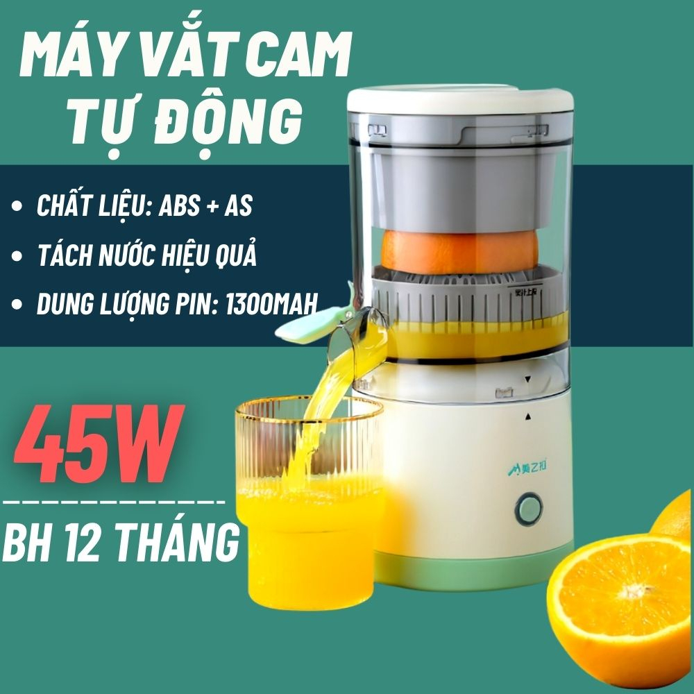 Máy ép cam, máy vắt cam tự động không dây, máy ép trái cây đa năng, máy vắt nước cam tự động, máy ép hoa quả sạc USB, máy ép trái cây chậm