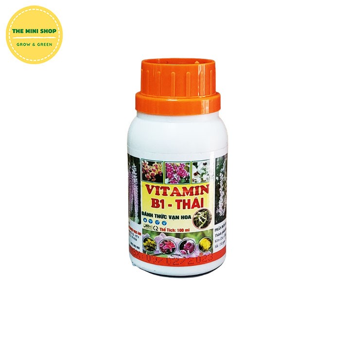 [GỈAM 10%] Phân bón Vitamin B1 Thái kích thích ra rễ cực mạnh nảy chồi xanh lá phát hoa dài màu sắc đẹp - 100ml