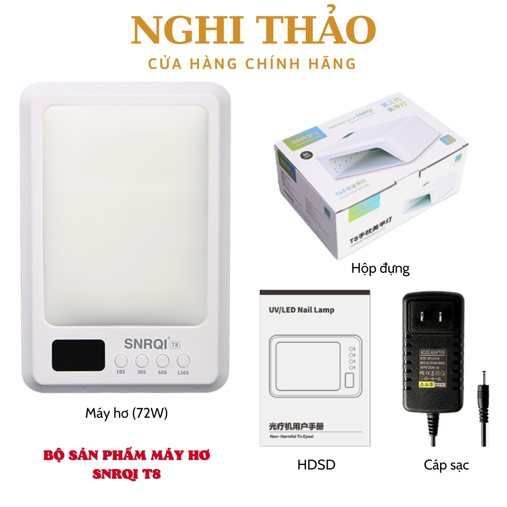 Máy hơ gel snrqi t8 chính hãng 72w