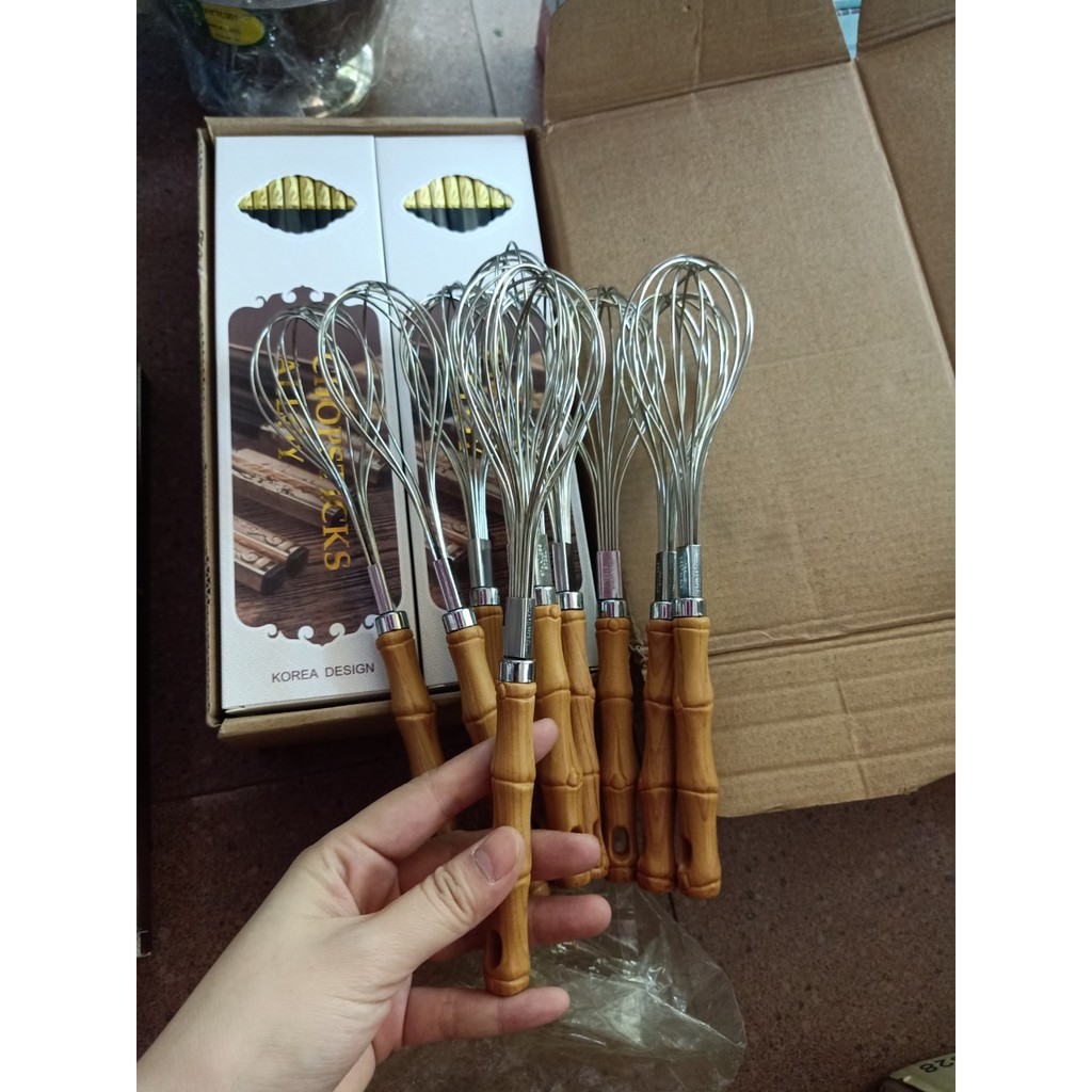 Đánh trứng inox cầm tay