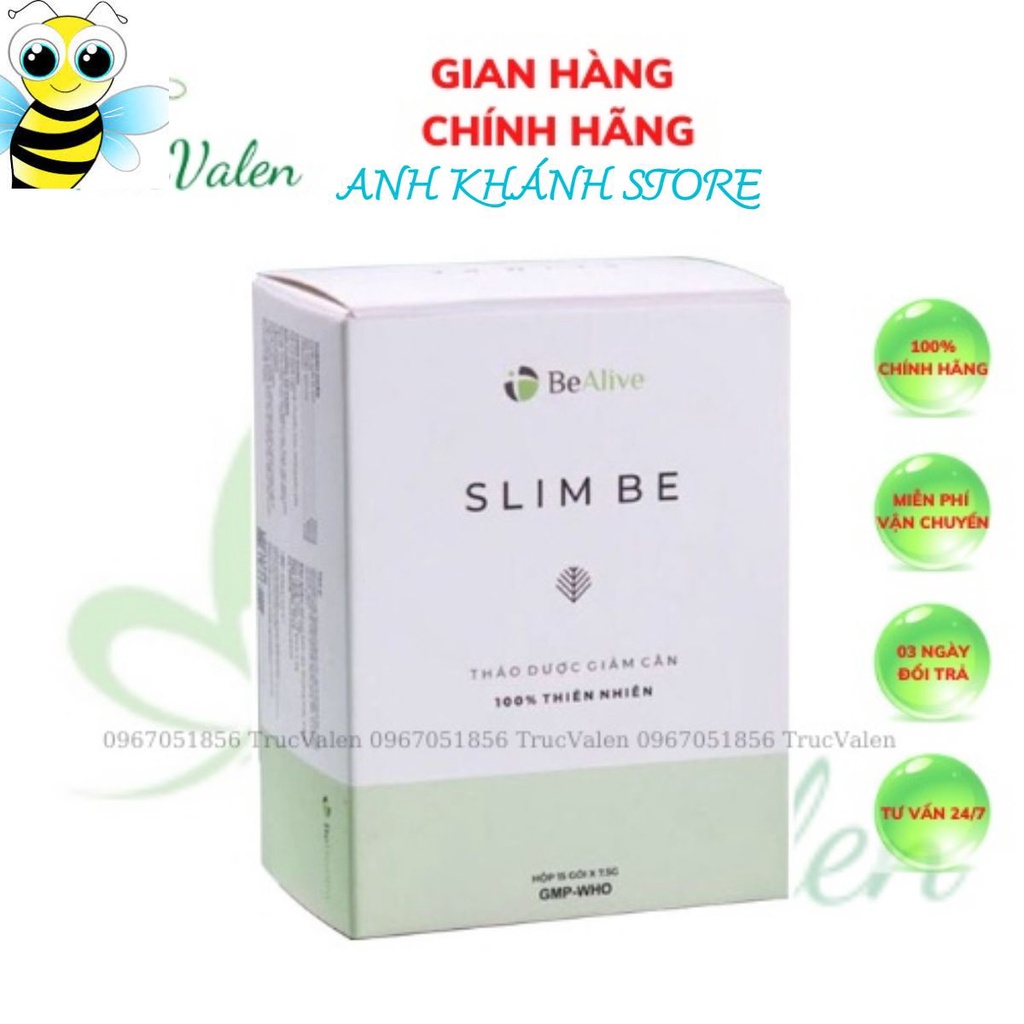 Giảm cân slim be của bealive chính hãng giúp giảm cân an toàn giảm 2 đến 3 kg sau 15 ngày
