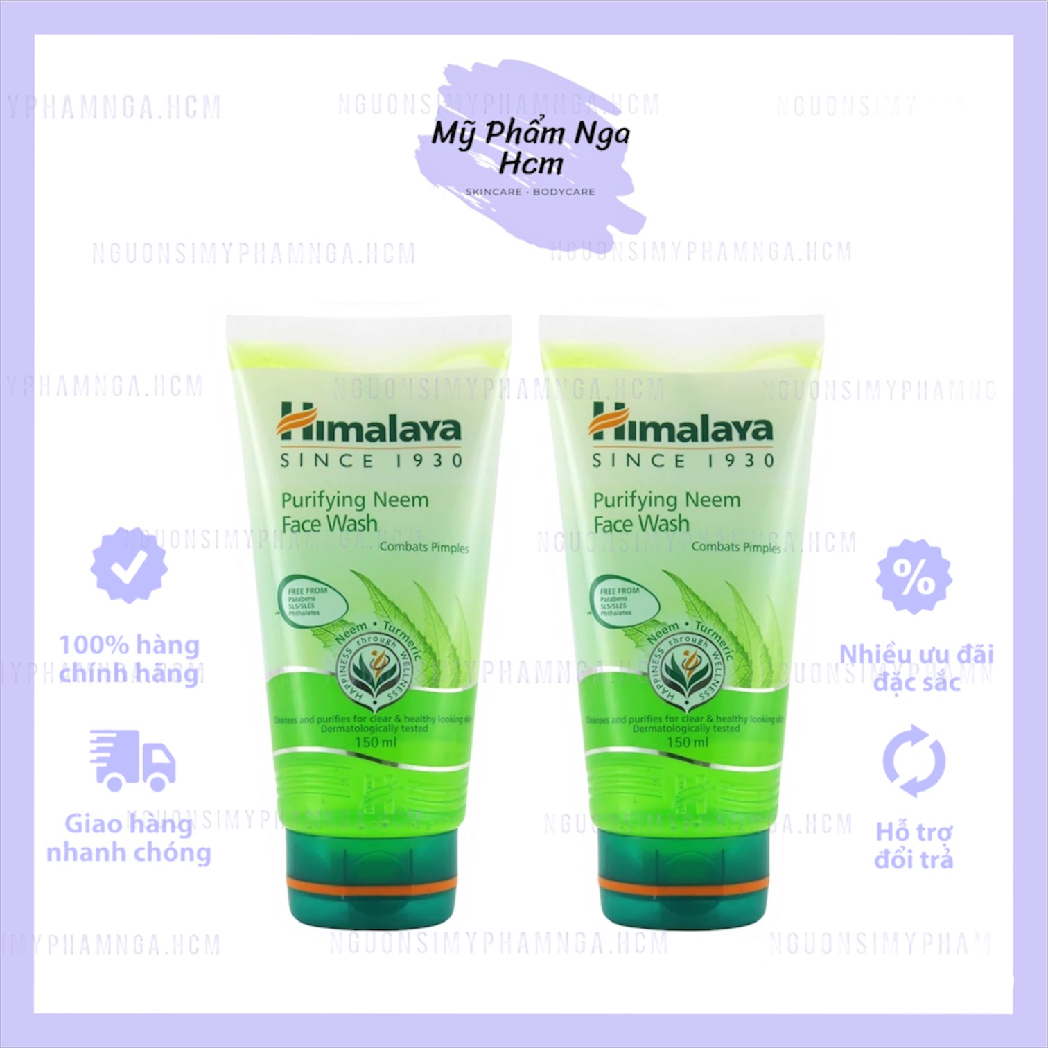 Sữa rửa mặt Himalaya lá Neem giảm mụn sáng da 150ml