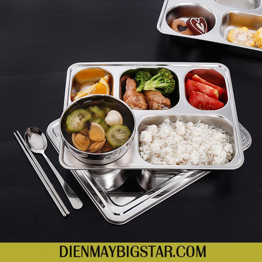 KHAY CƠM INOX 5 NGĂN