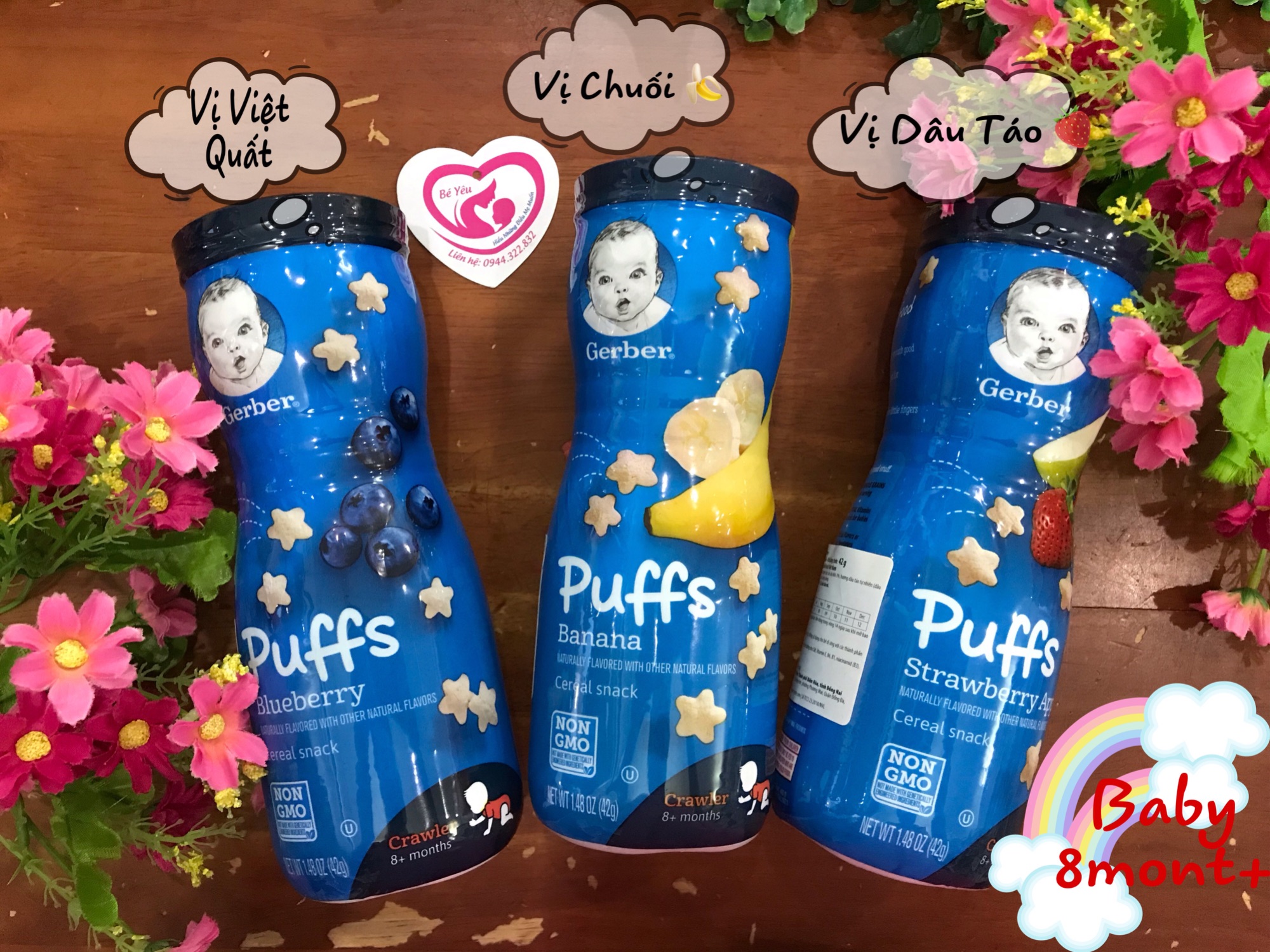 Bánh Ăn Dặm Gerber Puffs Ngôi Sao