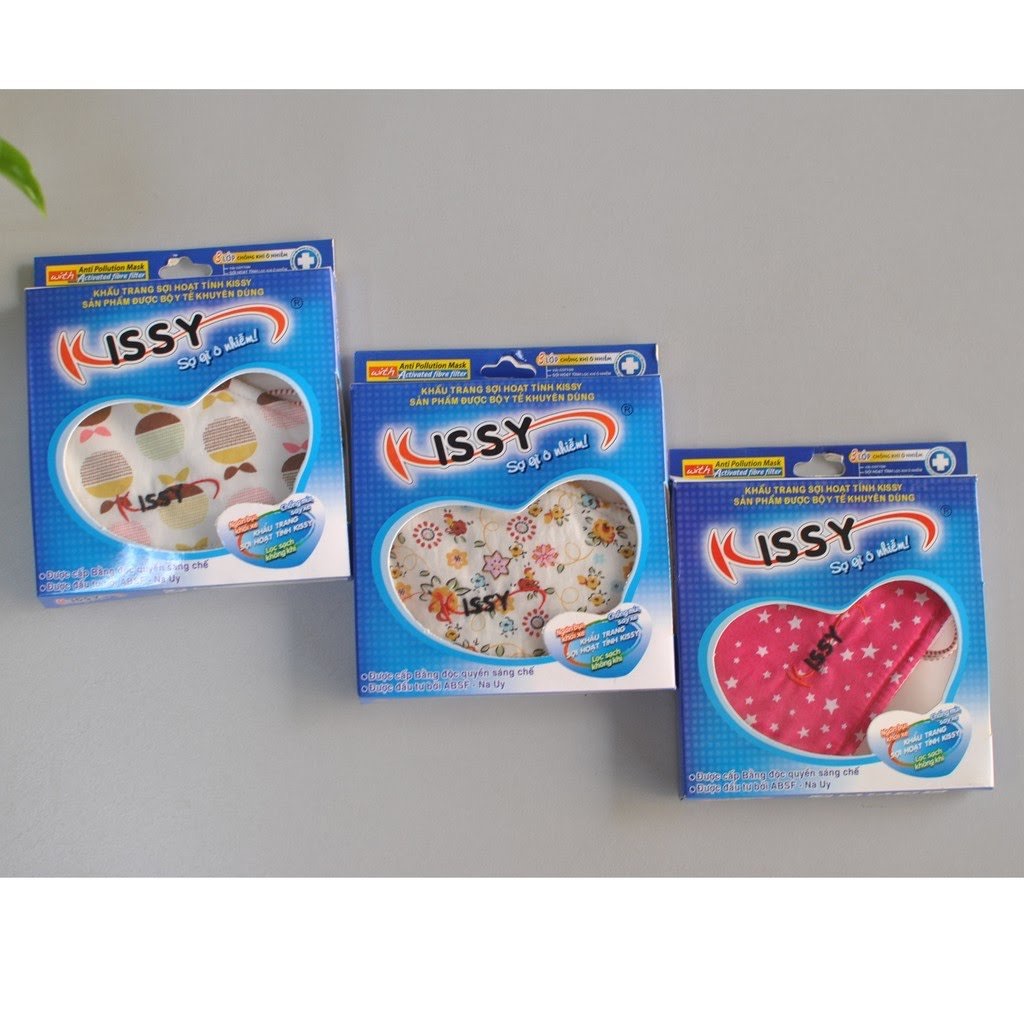 Khẩu trang kissy vải kháng khuẩn người lớn