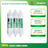 Bộ lõi lọc 123 đúc Kangaroo Hydrogen, hàng chính hãng - Dùng cho máy KG100HK, KG100ES, KG100EO, KG10A7S, KG100ES1,