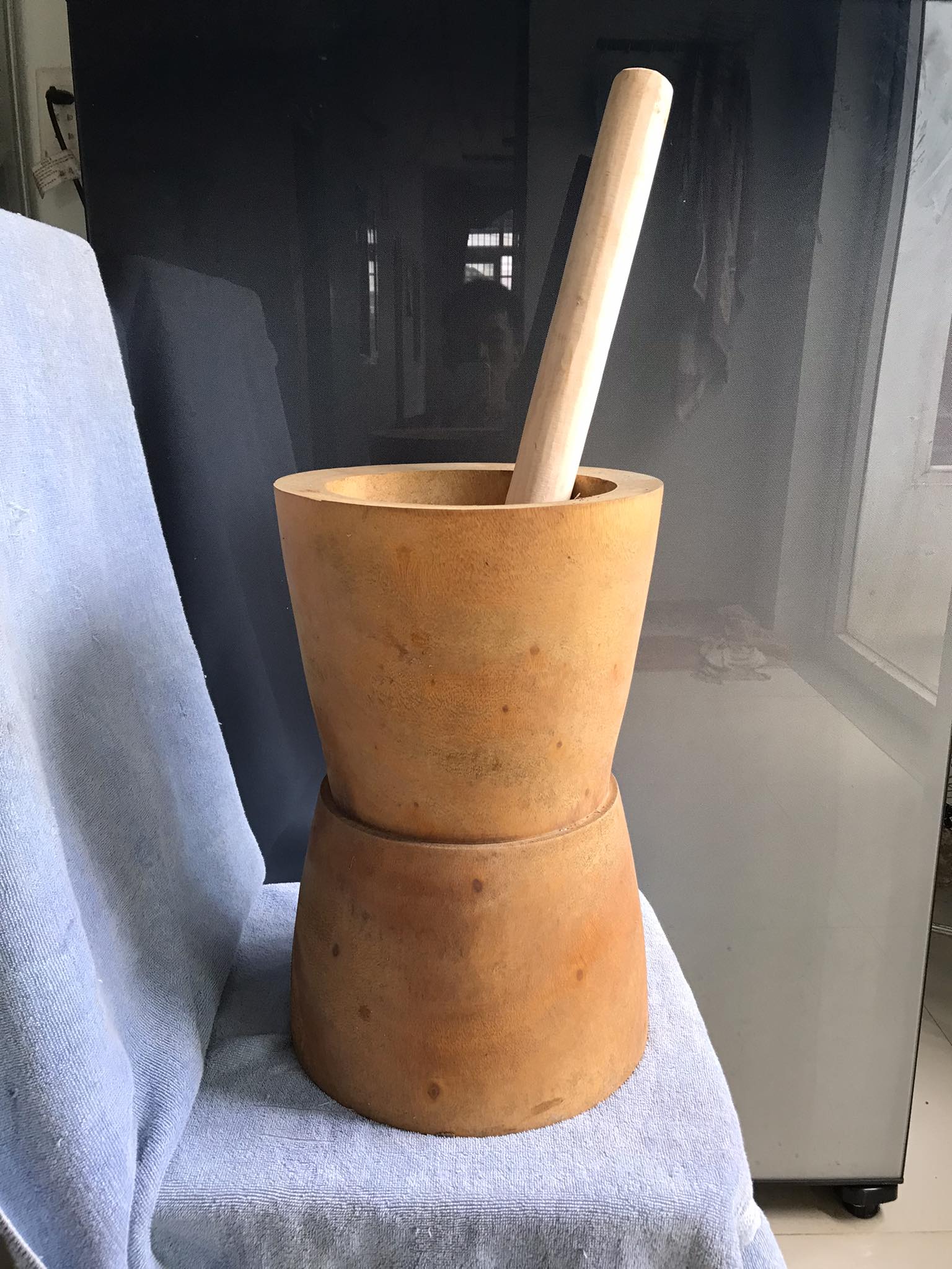 Bộ cối chày bằng gỗ cỡ lớn 26x40