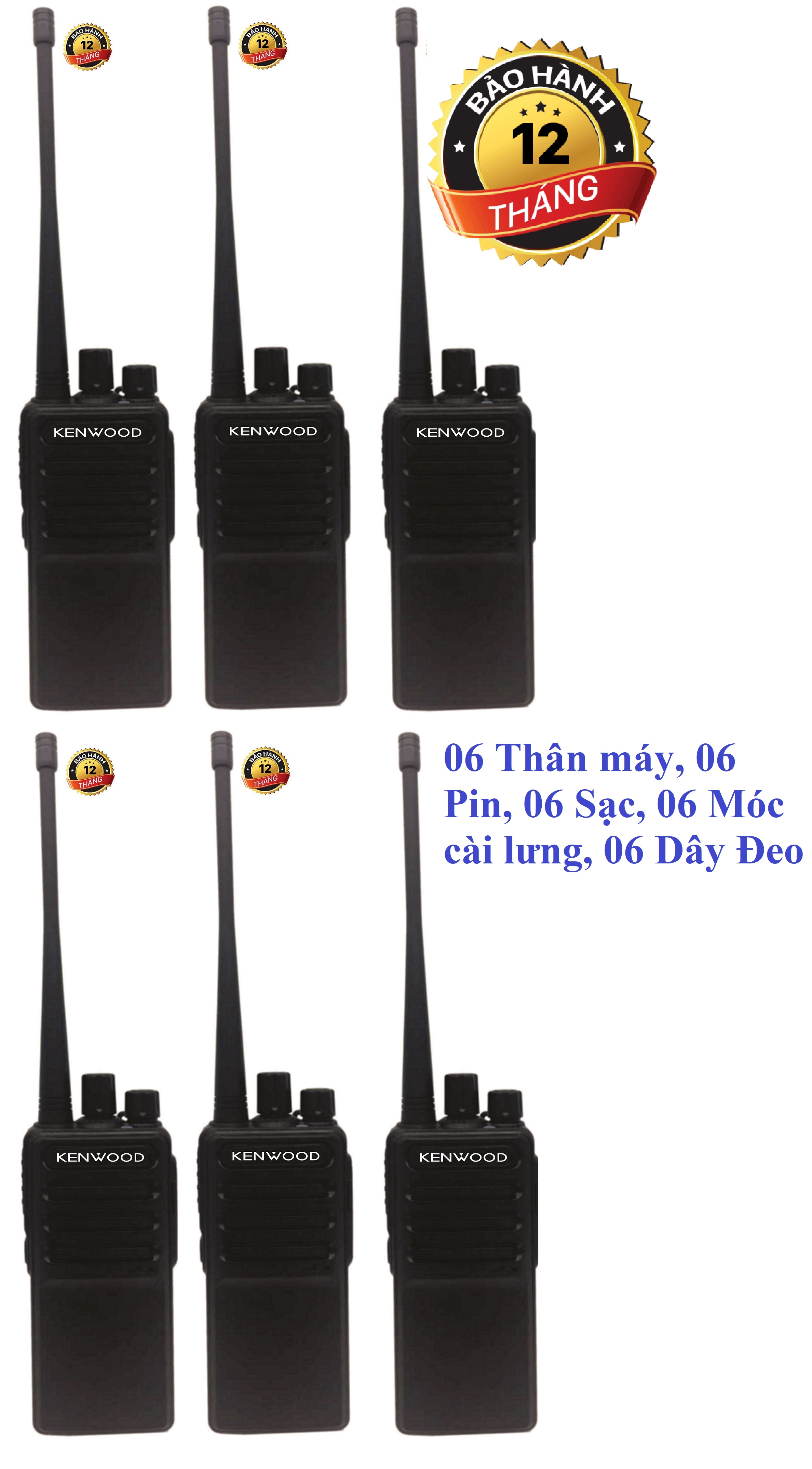 Bộ 6 bộ đàm kenwood tk3390
