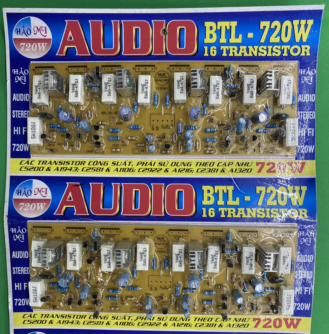 Mạch công suất btl 720w 16 sò của hảo my
