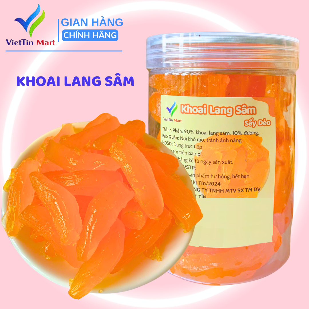  500GR KHOAI LANG SÂM SẤY DẺO THƠM NGON-VIETTIN MART 
