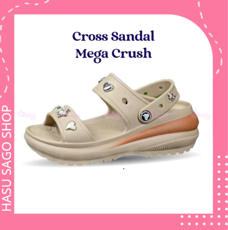  Dép Quai Hậu Nữ Sơn Đế Cross Sandal Mega Crush đế cao 7cm 