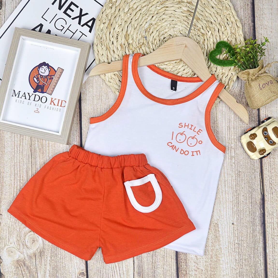 Bộ cotton sát nách cho bé trai & bé gái