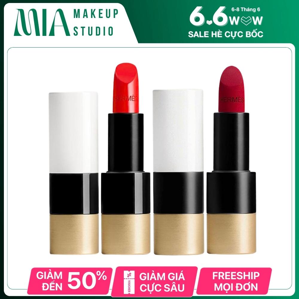 Son Thỏi Hermès Rouge Hermès Lipstick 3.5g, Son Hermès Rouge Satin Lipstick 3.5g, chất son mềm mịn, nhiều dưỡng không làm khô môi, màu son siêu chuẩn mang lại hiệu ứng căng mịn cho môi - MIA - Makeup Studio vvv