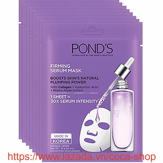 Bộ 5 mặt nạ pond's skin brightening serum mask 5 x 21g