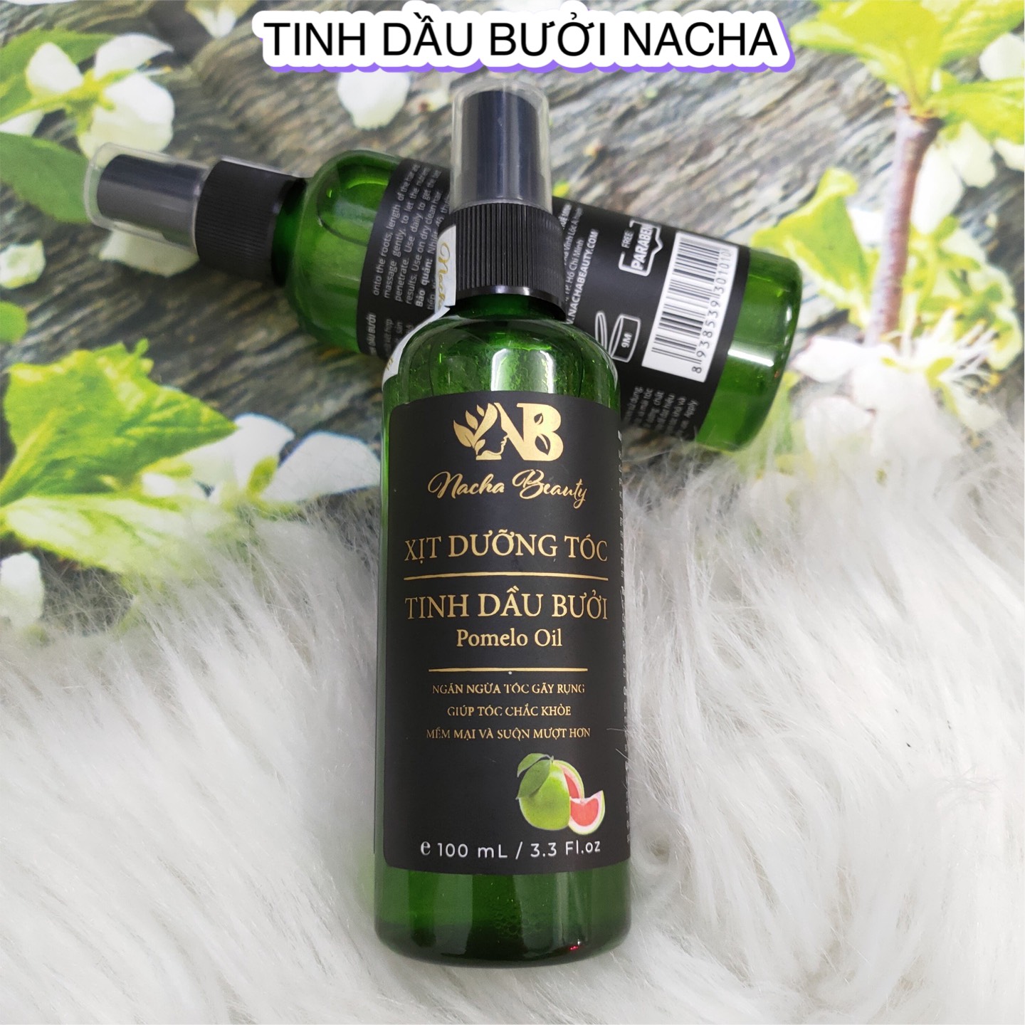 [HCM]Xịt Dưỡng Tóc Pomelo Tinh Dầu Bưởi Cao Cấp - Nacha Beauty - Giải pháp cho các vấn đề về tóc