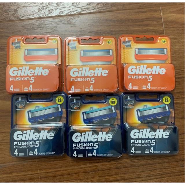 ▪✆ Lưỡi dao cạo râu Gillette 5 lưỡi Fusion/Proglide/Proshield