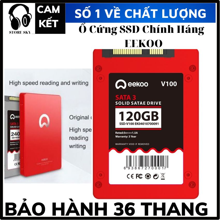 Ổ Cứng SSD EEKOO 120GB, 128GB, 256GB ST50 .STSKY