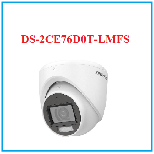 Camera dome 4 in 1 hồng ngoại 2.0 megapixel hikvision ds-2ce76d0t-lmfs