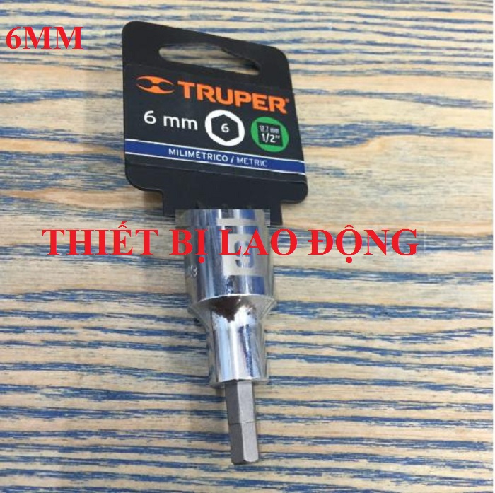 Đầu tuyp ra đầu lục giác 6mm lục giác truper 13281