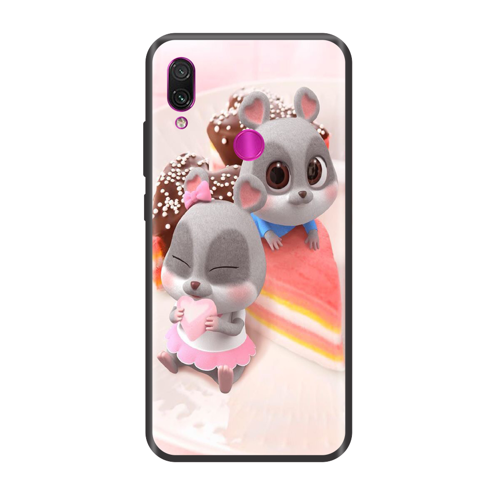 Ốp lưng tpu viền dẻo cho điện thoại xiaomi redmi note 4/ note 4x /note 5 pro /note 6 pro /note 7 /note 8 note 8 pro chuột xuân tỏ tình