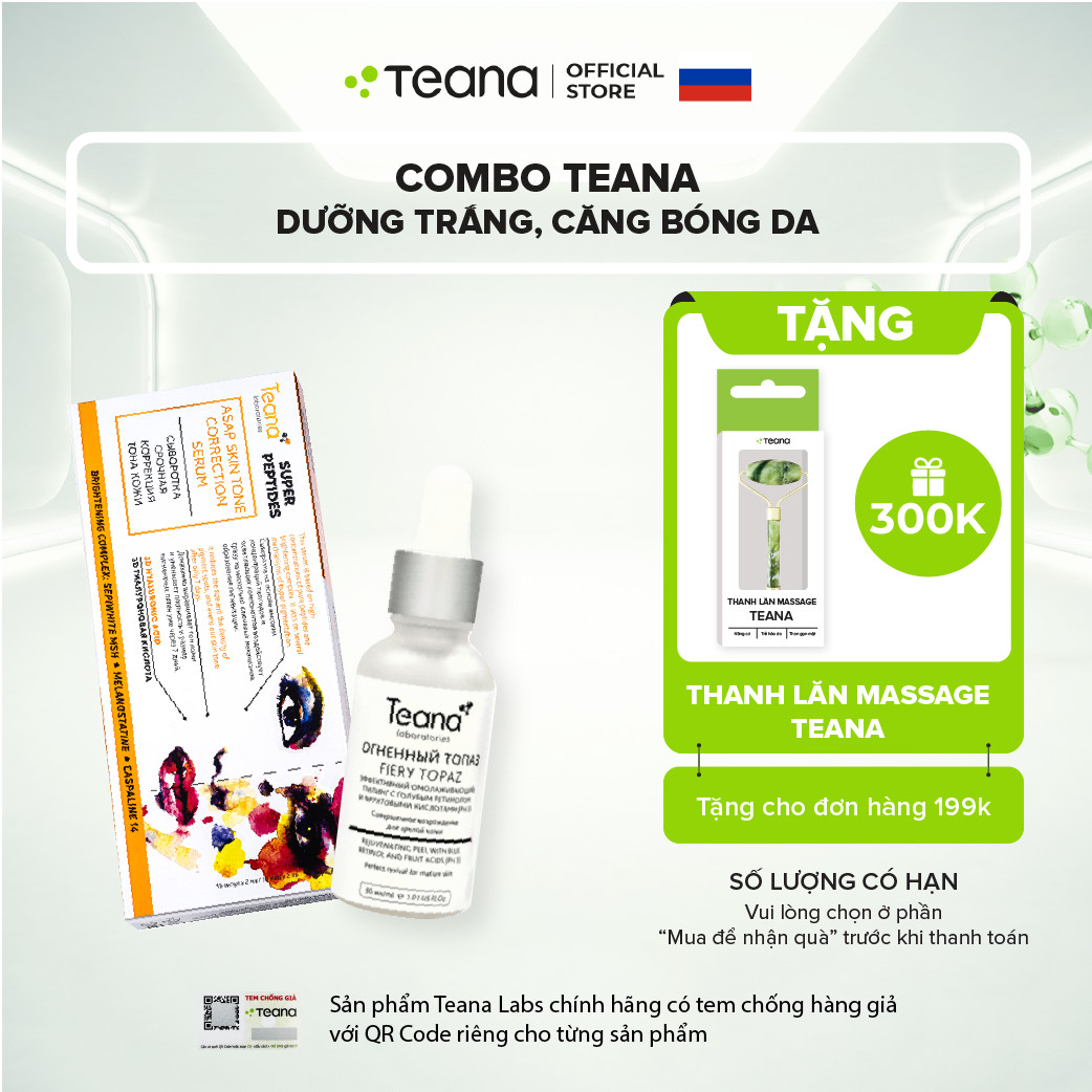 Combo Teana dưỡng trắng, căng bóng da