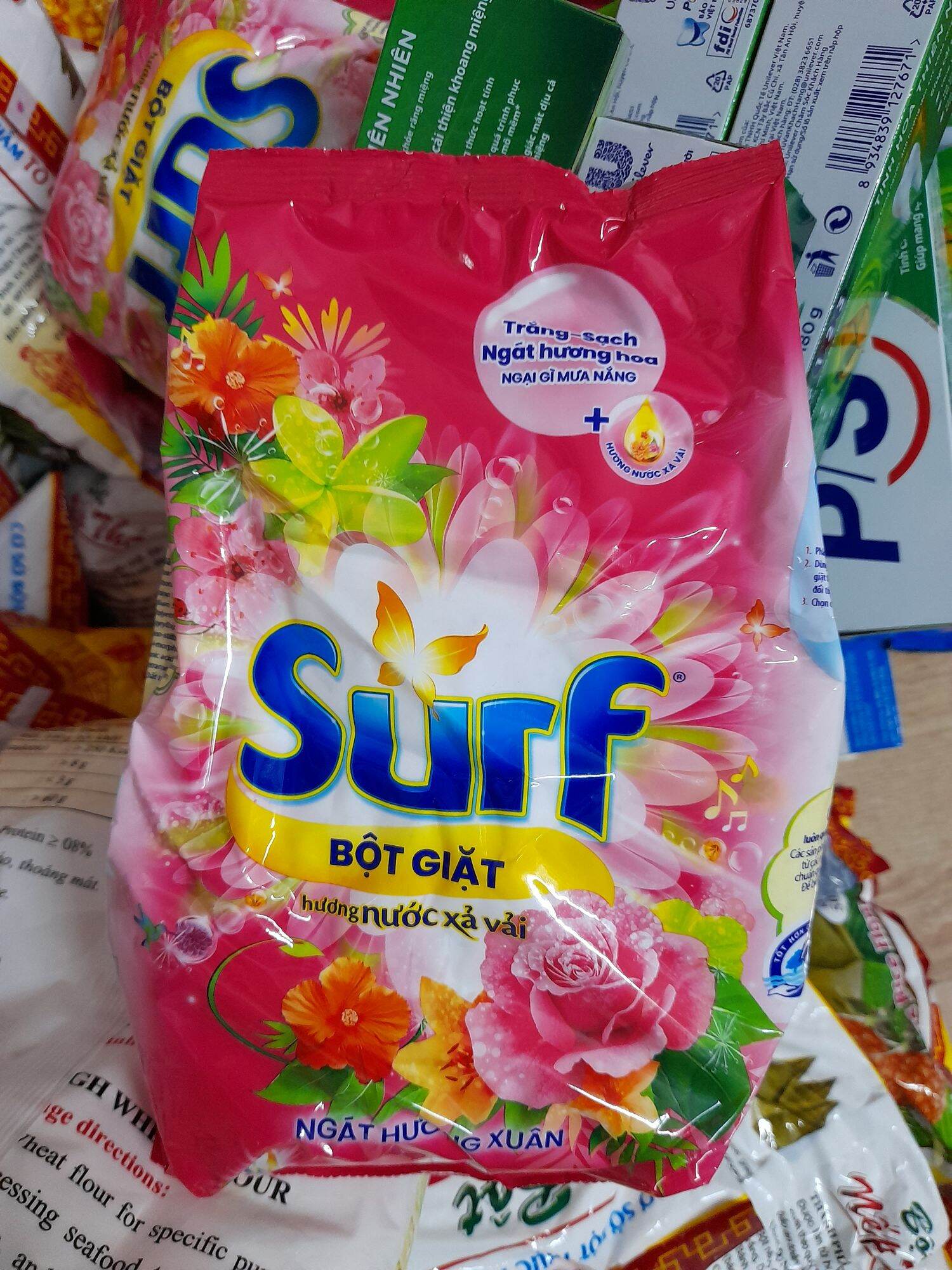 Bột giặt Surf hương nước xả vải (gói 800gr), scahj vết bẩn lưu hương thơm , tạp hóa hiền trang