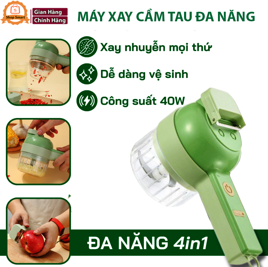 Máy xay tỏi ớt cầm tay mini, Máy thái rau củ, Máy cắt tỏi ớt 6 lưỡi thép không gỉ cổng sạc USB tiện lợi, Máy xay mini, Máy xay đa năng, Dụng cụ làm tỏi, ớt