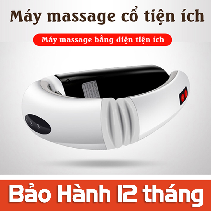 Máy massage - máy mát xa cổ vai gáy - máy massage toàn thân cầm tay 6 chế độ xung điện từ theo phương pháp điều trị y học cổ truyền
